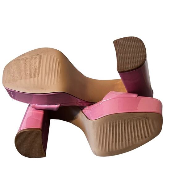 Madden Girl Omega Pink Platform Heeled Sandals Size 10 - Picture 8 of 10